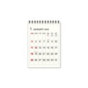 【予約商品】2026年度カレンダー 卓上 A6 アイボリー 26EDC-4822 新日本カレンダー 令和8年 日曜始まり エトランジェディコスタリカ シンプル ...