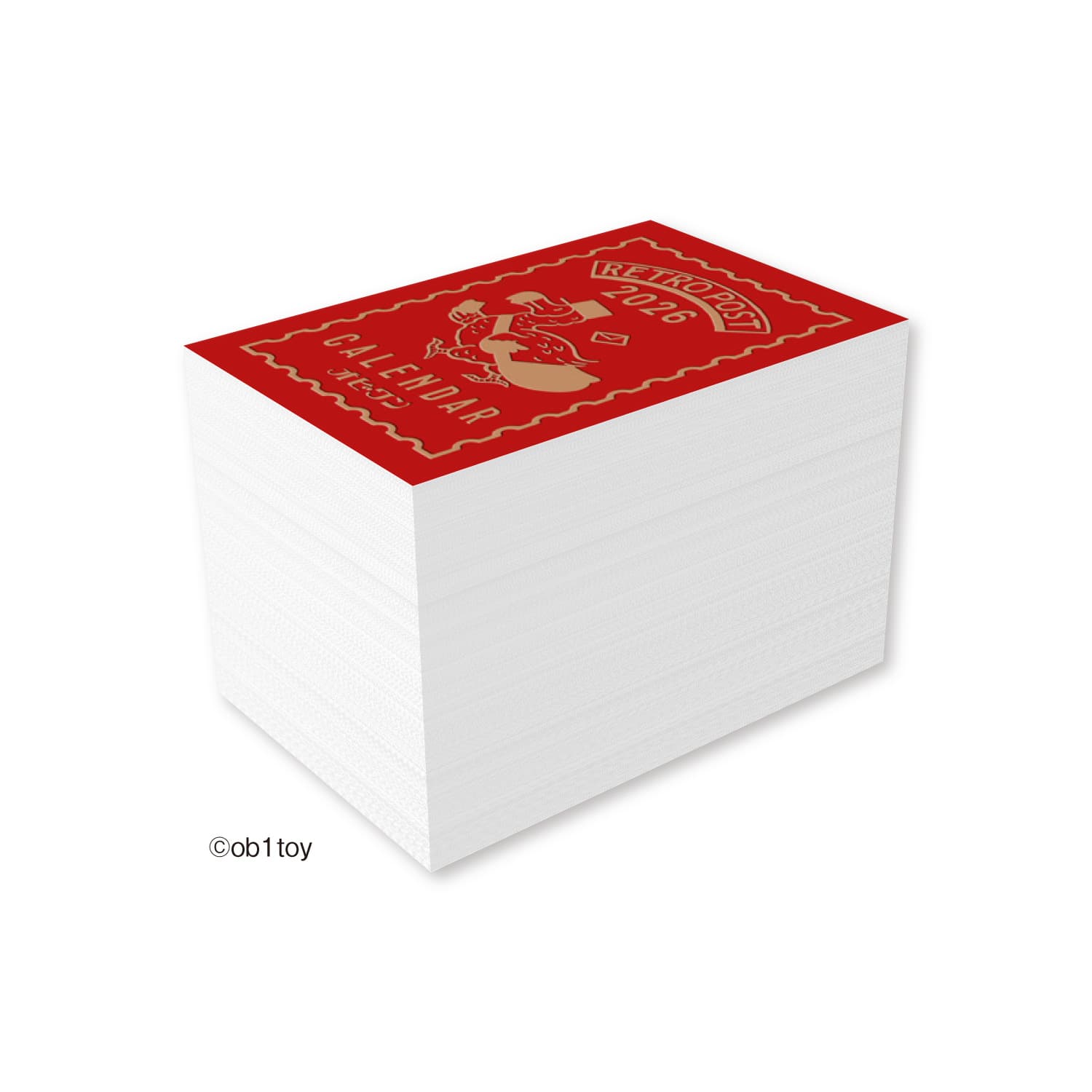 【予約商品】2026年度カレンダー 卓上 オビワン ミニミニ日めくり 26NK4440 新日本カレンダー 令和8年 かわいい レトロのサムネイル