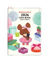 【予約商品】2026年度ダイアリー 2025年10月始まり くまのがっこう A6 マンスリー アイボリー 26-22KD-1I スクエア square キャラク...
