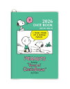 【予約商品】2026年度ダイアリー 2025年10月始まり PEANUTS スヌーピー A6 マンスリー 緑 26-17PD-1G スクエア square キャ...