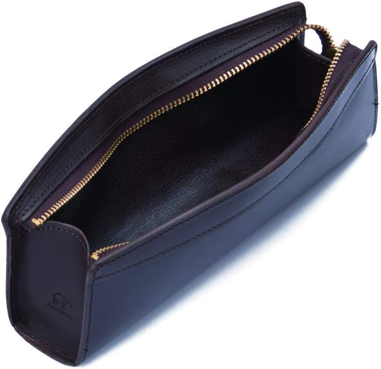 （お取り寄せにてお伺い致します）ピアス PEARCE ペンケース M ダークブラウン 23601731 KNOX ノックス デザインフィル 筆記具 ビジネス シンプル 携帯 持ち運び 2
