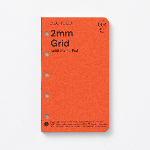 PLOTTER ミニ5 リフィルメモパッド2mm方眼80枚 77717061 プロッター 手帳リフィル KNOX ノックス デザインフィル m5 micro5