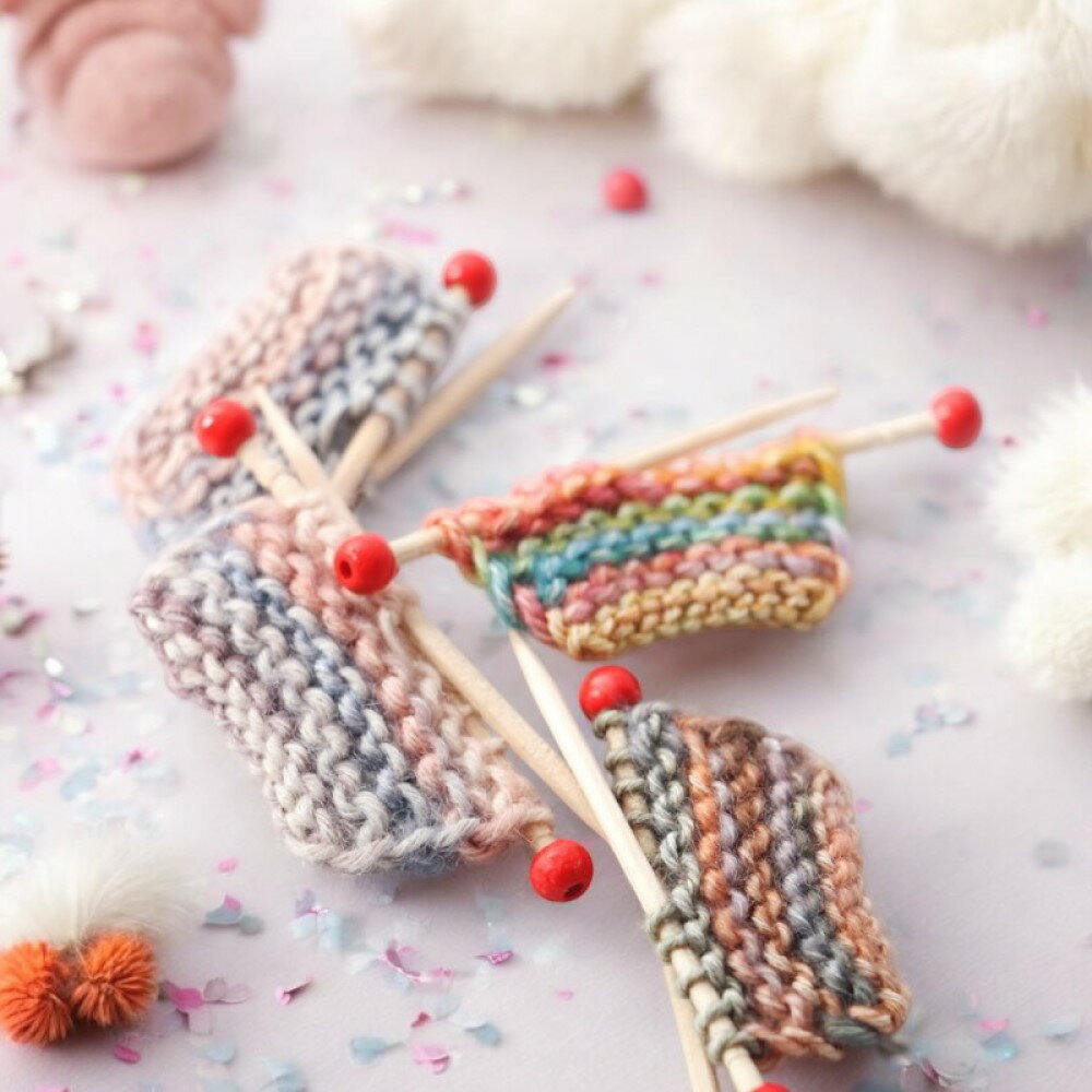 90000360（1点）ミニチュア編み物セットランダム指定不可 手作り 小さな編み物 編み物キット ハンドクラフト