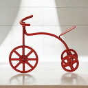 90000446(1点)ミニチュア【ミニチュア雑貨】レトロ三輪車オブジェ(赤・合金製)手のひらサイズ!レトロ感満載の合金製三輪車オブジェ ミニオブジェ ミニチュ...
