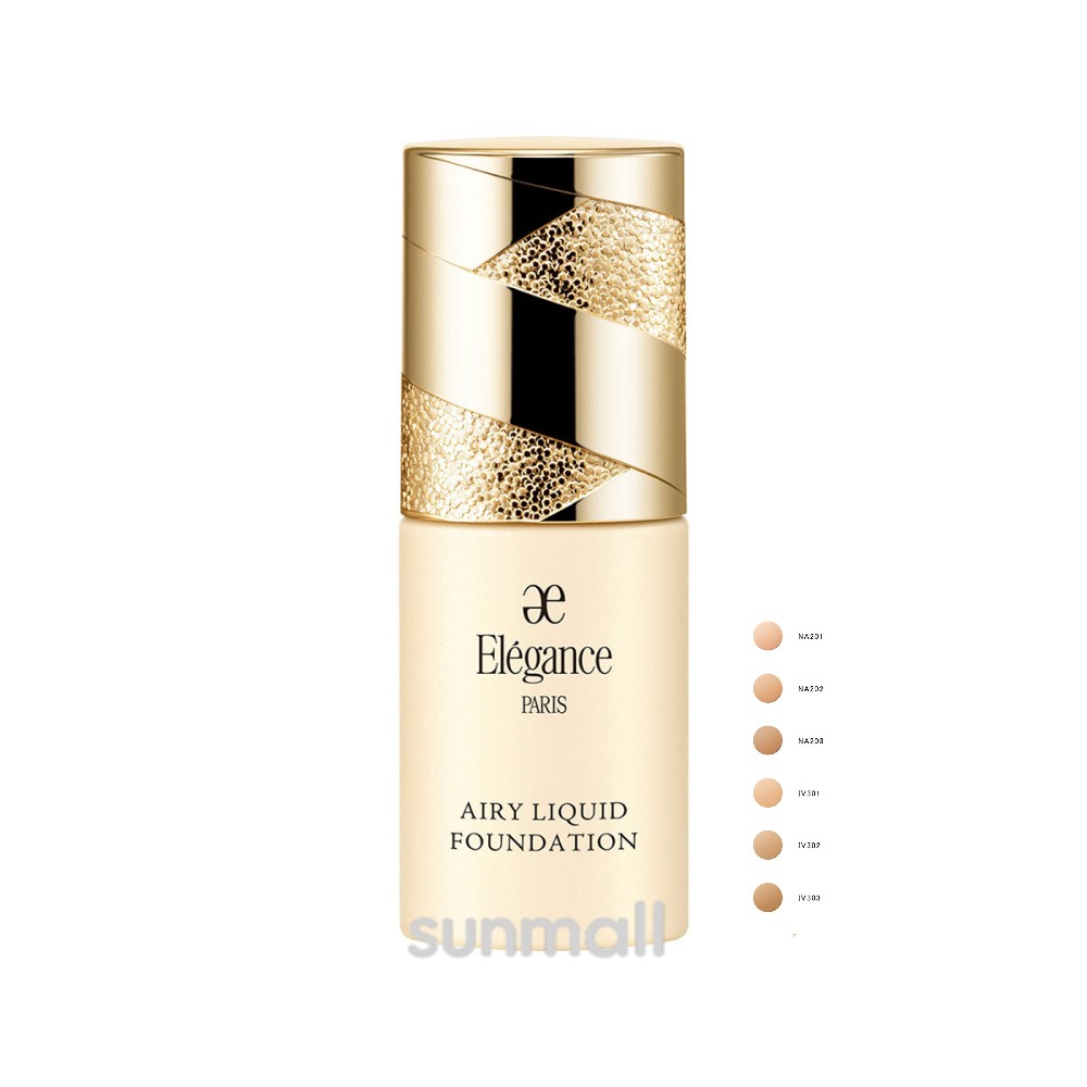elegance エレガンス エアリー リクイッド ファンデーション 30ml 6色 / SPF25 PA++｜ファンデーション正規品