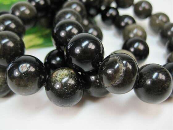 ※訳あり※【均一ブレスレット】ゴールデンオブシディアンΦ14±0.2mm