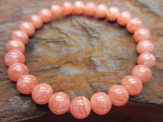 【ブレスレット】インカローズ品質AAAΦ7.2±0.2mm【一点物】