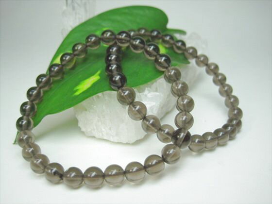 【均一ブレスレット】アイスオブシディアン(氷黒曜石)品質AAAΦ6±0.2mm