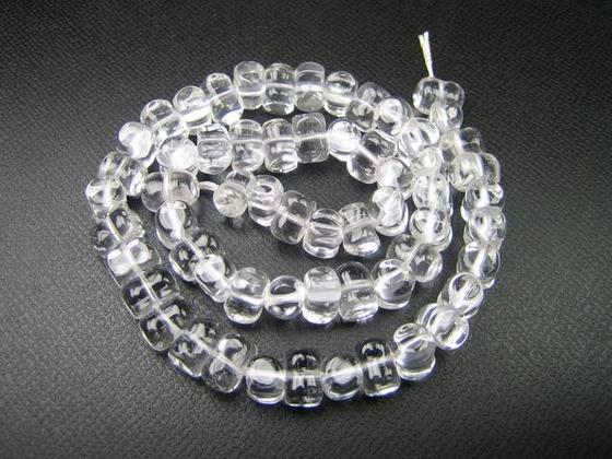 【連売り商品】水晶ピーナッツカット7.5×5.5mm