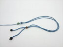 【ネックレス紐】ブルーΦ2mm×最大63cm(調節可)
