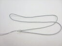 【ネックレス紐】グレー・ネフライトビーズ使用Φ2.2mm×約65cm(調節不可)