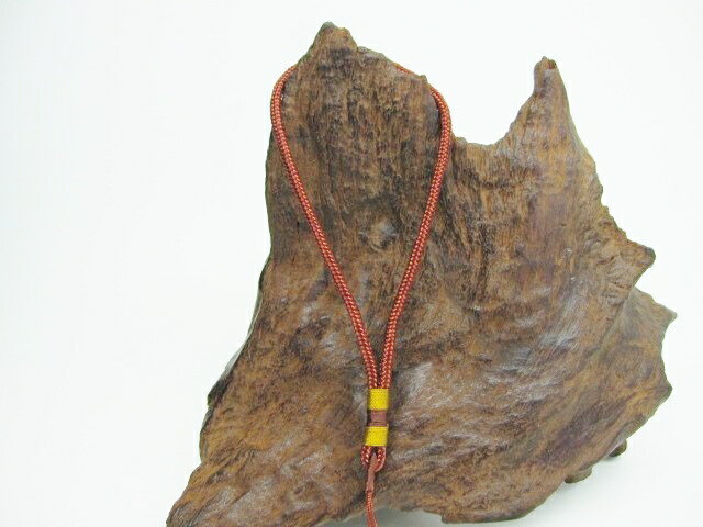 【ストラップ紐】赤茶色Φ4mm×13cm