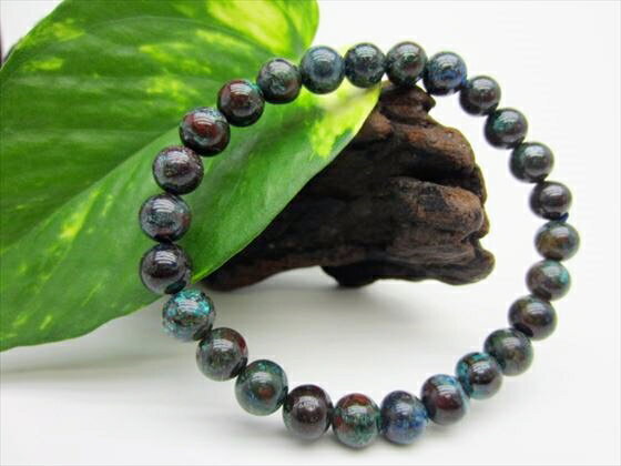 【ブレスレット】クリソコラ品質AAAΦ7.2±0.2mm【一点物】