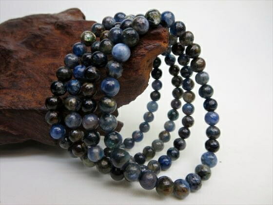 【均一ブレスレット】ブルーカイヤナイトΦ6±0.3mm