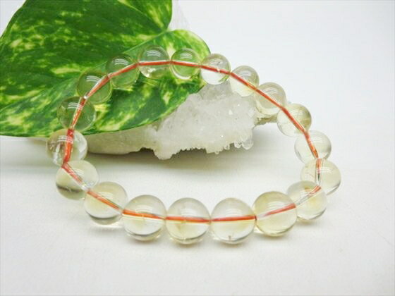 【ブレスレット】天然シトリン品質AAAΦ10.6±0.2mm【一点物】