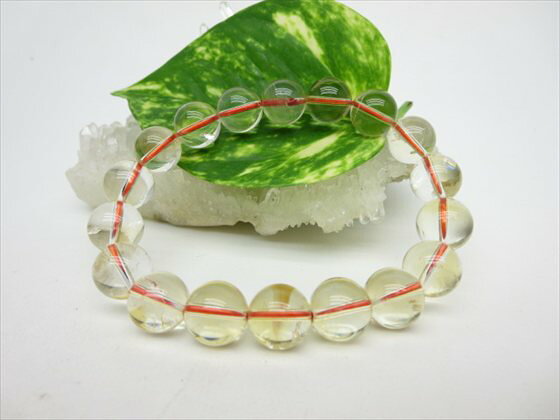 【ブレスレット】天然シトリン品質AAAΦ11±0.2mm【一点物】