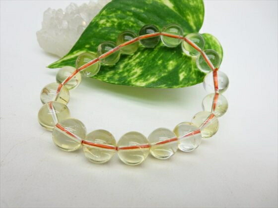 【ブレスレット】天然シトリン品質AAAΦ11±0.2mm【一点物】