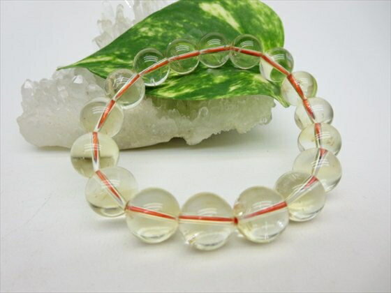 【ブレスレット】天然シトリン品質AAAΦ12.2±0.2mm【一点物】