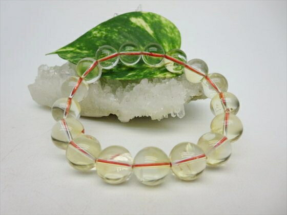 【ブレスレット】天然シトリン品質AAAΦ12.2±0.2mm【一点物】