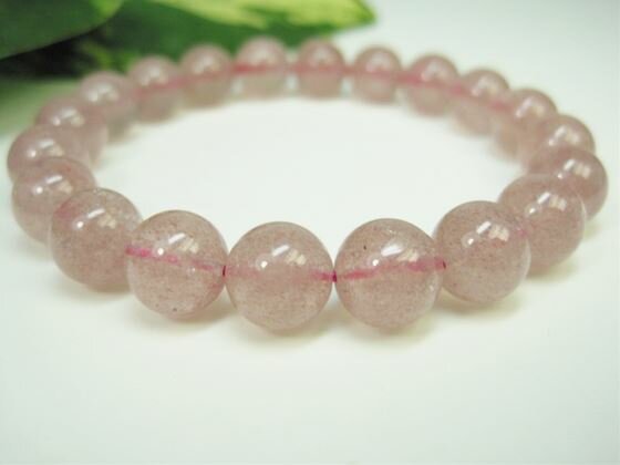 【均一ブレスレット】アフリカンストロベリークォーツ(グレナデンクォーツ)品質AAΦ10.5±0.3mm