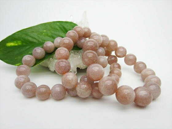 【ブレスレット】サンムーンストーン品質AAAΦ11.2〜12.6mm