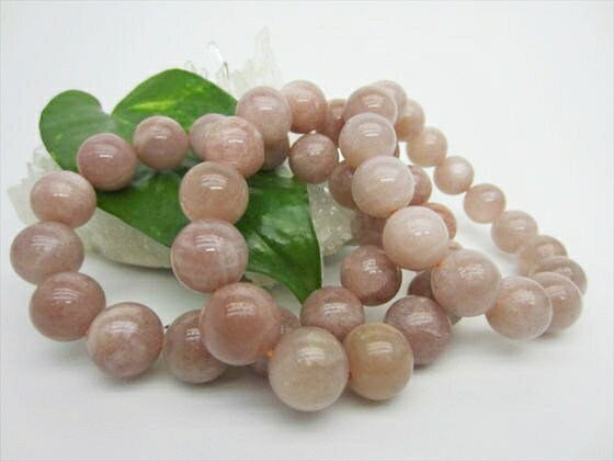 【ブレスレット】サンムーンストーン品質AAAΦ12.8〜13.6mm