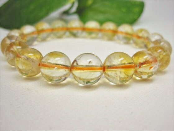 【ブレスレット】天然シトリンΦ10±0.2mm【一点物】