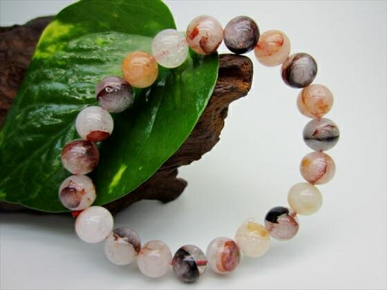 【ブレスレット】ヘマタイトインクォーツ品質AAAΦ9.2±0.2mm【鑑定済み】【一点物】