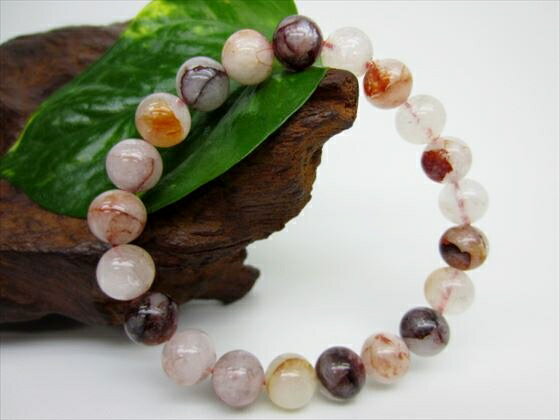 【ブレスレット】ヘマタイトインクォーツ品質AAAΦ9.2±0.2mm【鑑定済み】【一点物】