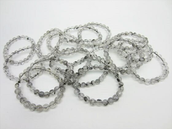 【ブレスレット】ヒマラヤ水晶 品質AAAΦ7〜8.4mm【16本SET】【一点物】