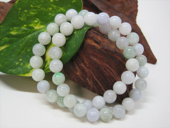 【均一ブレスレット】翡翠(ジェダイト)品質AAΦ8±0.5mm【鑑定済み】