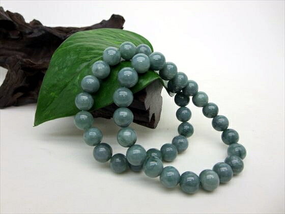 【均一ブレスレット】グアテマラ産翡翠(ジェダイト)品質AAAΦ8.8±0.2mm【鑑定済み】