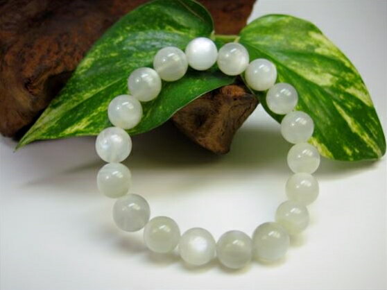 【ブレスレット】ムーンストーン品質AAAΦ10.2±0.2mm【一点物】(3)