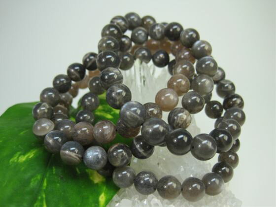 【均一ブレスレット】サンムーンストーンΦ8-8.6mm品質AA【鑑定済み】