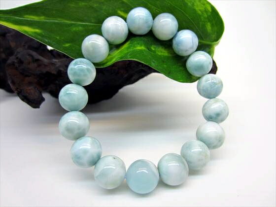 【ブレスレット】ラリマー品質AAAΦ11.7±0.2mm【一点物】