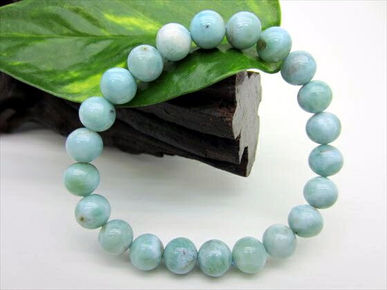 【ブレスレット】ラリマー品質AAAΦ8.3±0.2mm【一点物】