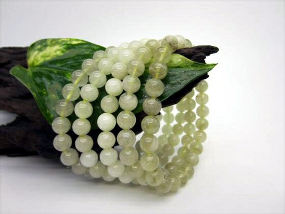 【ブレスレット】リビアングラス品質AAA12-12.6gΦ7.3-7.8mm【鑑別済み】