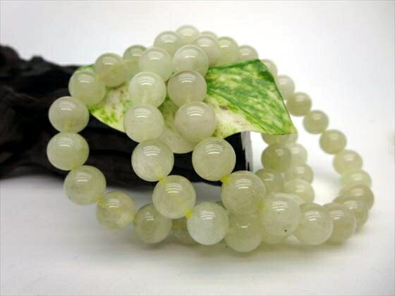 【ブレスレット】リビアングラス品質AAA約22〜25gΦ10±0.3mm【鑑別済み】