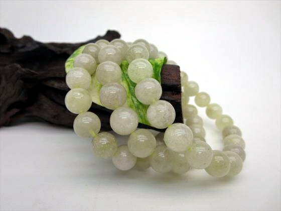 【ブレスレット】リビアングラス品質AAA約22〜25gΦ10±0.3mm【鑑別済み】