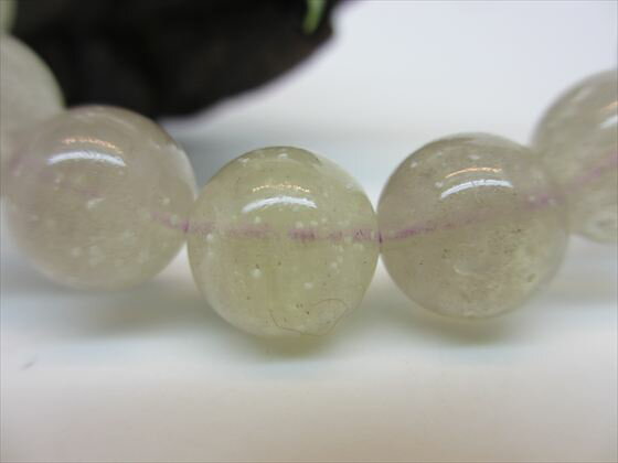 【ブレスレット】パープルリビアングラス約32gΦ11.8±0.2mm【稀少色】【鑑別書付き】【一点物】