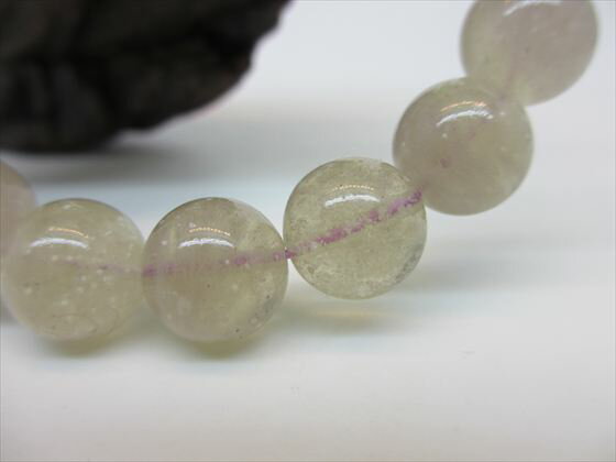 【ブレスレット】パープルリビアングラス約32gΦ11.8±0.2mm【稀少色】【鑑別書付き】【一点物】