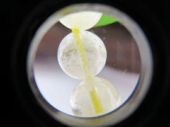 【ブレスレット】リビアングラス品質AAAΦ9.2±0.2mm【鑑定済み】【一点物】