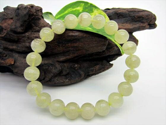 【ブレスレット】リビアングラスΦ9.2±0.2mm【鑑定済み】【一点物】