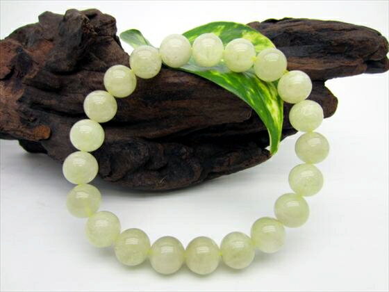 【ブレスレット】リビアングラスΦ9.5±0.2mm【鑑定済み】【一点物】