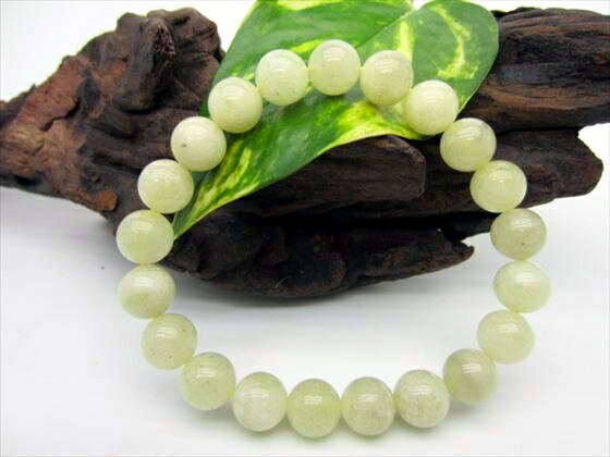 【ブレスレット】リビアングラスΦ9.5±0.2mm【鑑定済み】【一点物】