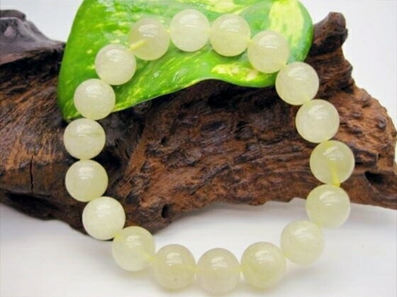 【ブレスレット】リビアングラス品質AAAΦ12±0.2mm【鑑定済み】【一点物】