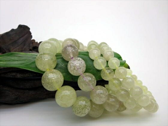 【ブレスレット】リビアングラス（パープルリビアングラス1本入り）品質AAAΦ7.8～13.2mm【鑑別済み】【4本SET】【一点物】