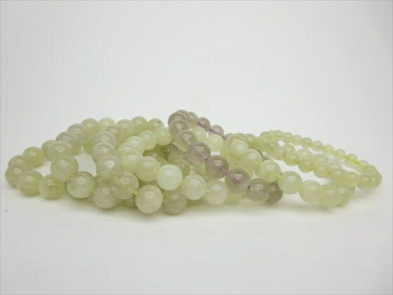 【ブレスレット】リビアングラス（パープルリビアングラス1本入り）品質AAAΦ7.8～12.2mm【鑑別済み】【7本SET】【一点物】