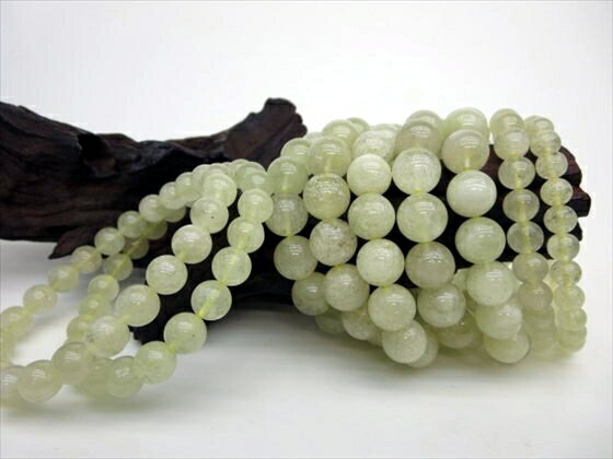 【ブレスレット】リビアングラス品質AAAΦ6.8～11.8mm【鑑別済み】【9本SET】【一点物】