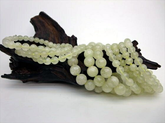 【ブレスレット】リビアングラス品質AAAΦ7.8～12.5mm【鑑別済み】【10本SET】【一点物】